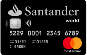 Santander All in One credit card in black