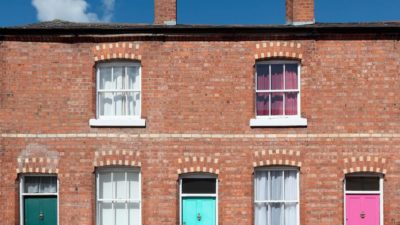 Row of terrace houses.