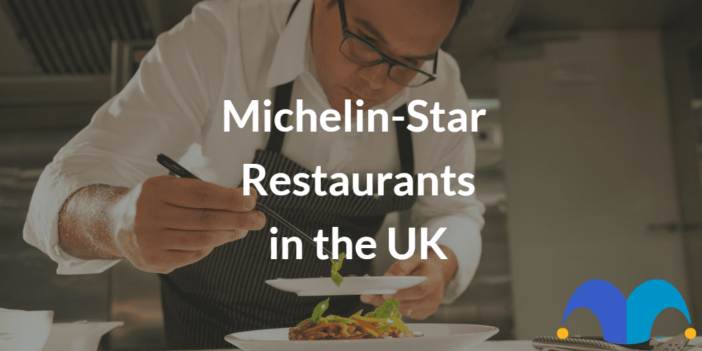 Professional Chief with the text “Michelin-Star Restaurants in the UK” and The Motley Fool jester cap logo
