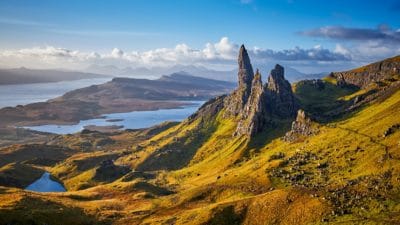 View over Old Man Of Storr, Isle Of Skye, Scotland
