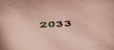 The numbers '2033' on a plain background