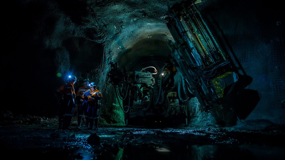 Underground operations at Rio Tinto's Oyu Tolgoi copper mine.